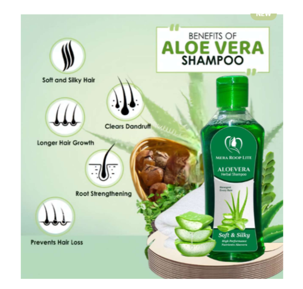 MERA ROOP LITE ALOEVERA HERBAL SHAMPOO 200ML - Image 3