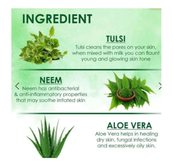 Roop Beauty Neem Aloevera & Tulsi Soap 75GM (PACK OF 2) - Image 3
