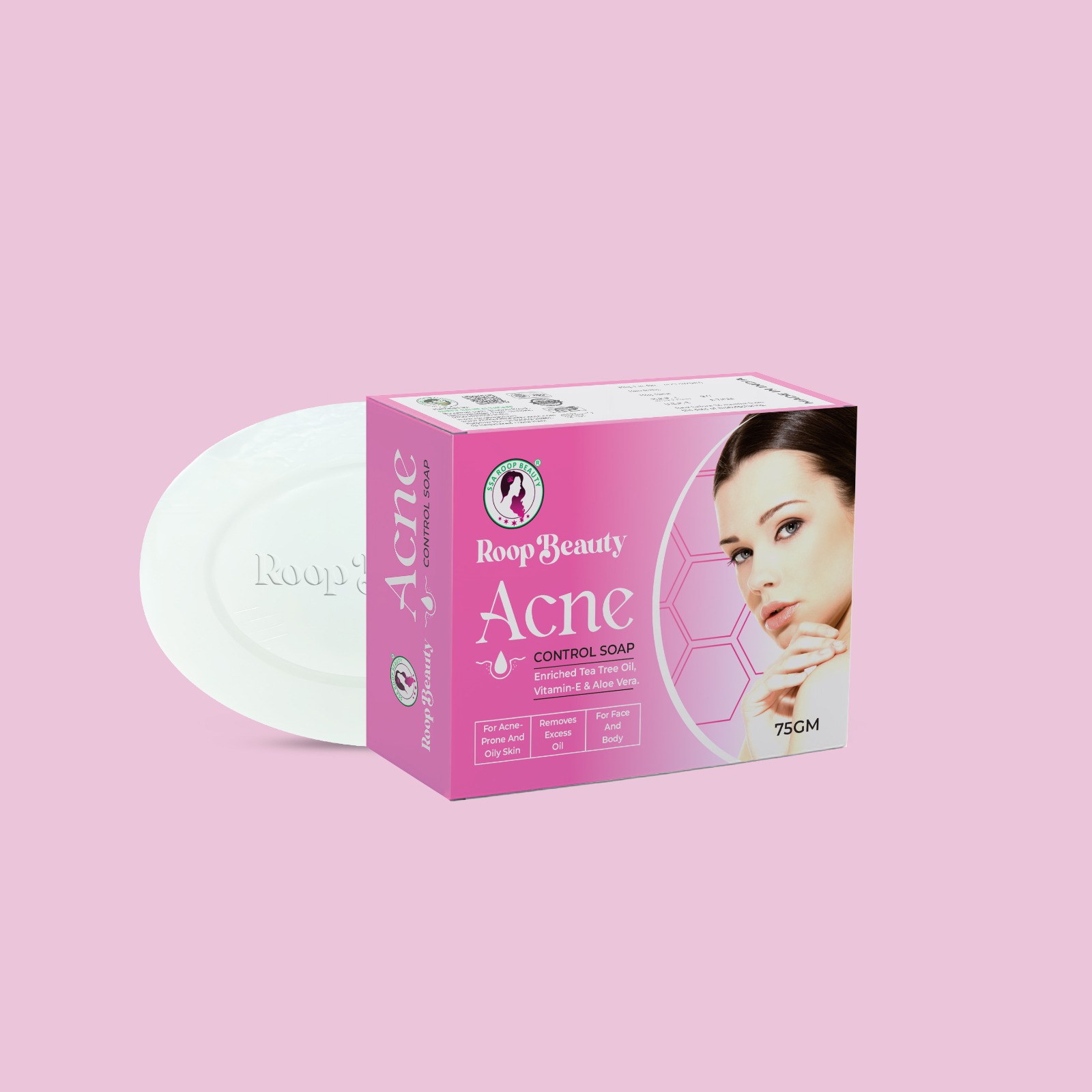ROOP BEAUTY ACNE CONTROL SOAP 75GM (PACK OF 2)
